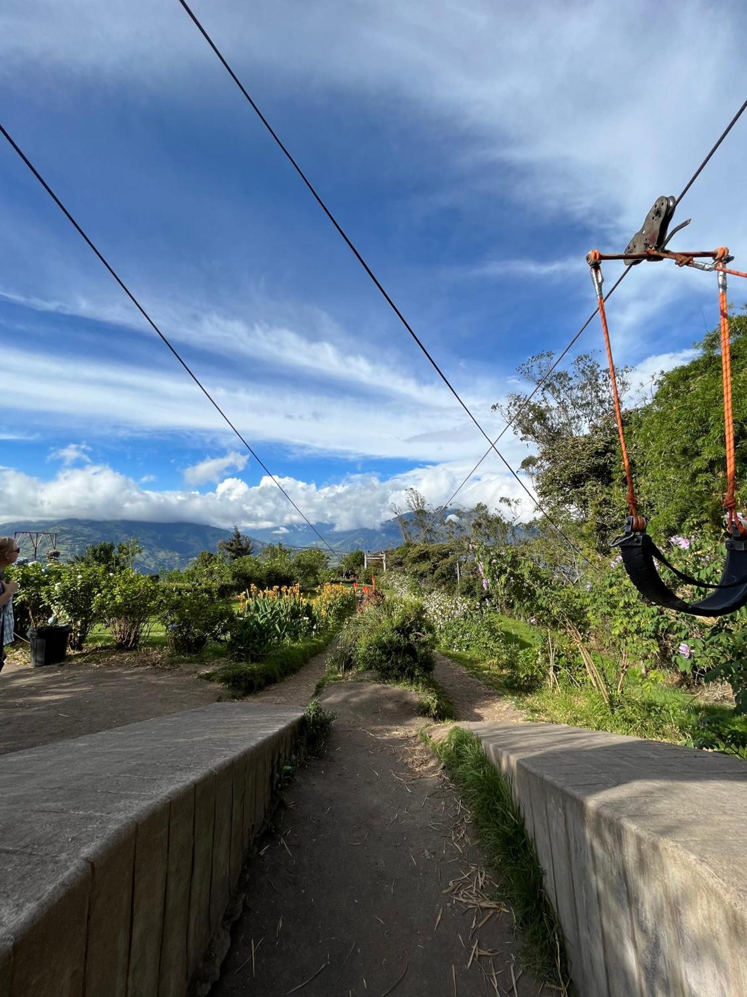 Mountain Chalet - Tungurahua Hot Springs/Aguas Termales บาญอส ภายนอก รูปภาพ